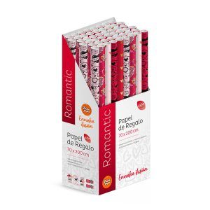 Rollos de papel de regalo ROMÁNTIC