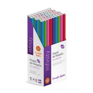 Rollos de papel de regalo RAYAS infinity clásico