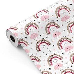 Bobina papel de regalo 2024 Arcoiris y Nubes mckp
