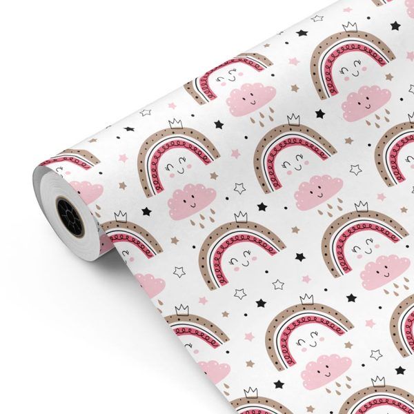 Bobina papel de regalo 2024 Arcoiris y Nubes mckp