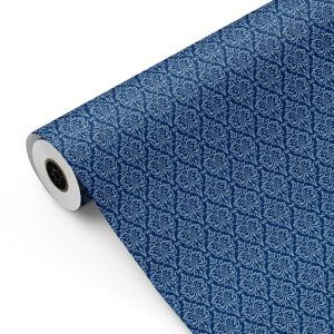 Bobina papel de regalo 2024 Cenefa Azul oscuro mckp
