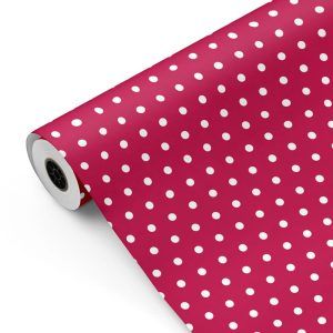 Bobina papel regalo Bobina papel regalo Lunares 2024 p7425 Ciruela mckp