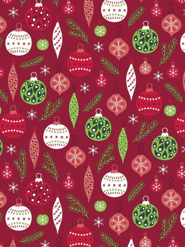 Rollo papel de regalo Adornos colores modernos Rojo 207