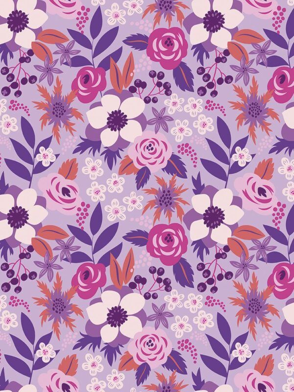 Rollo papel de regalo Flores Grandma v5