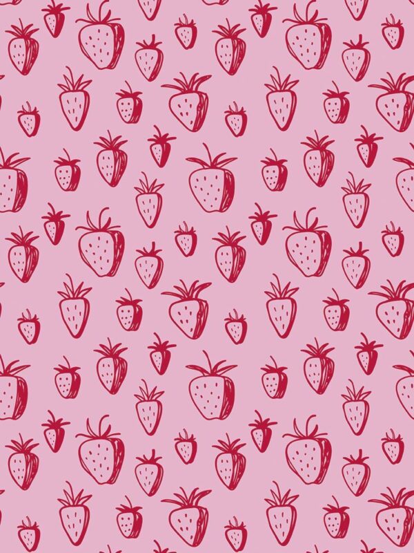 Rollo papel de regalo Fresas Rosa 1895 Rojo 206