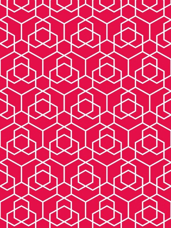 Rollo papel de regalo Geométrico rombos Rojo 192