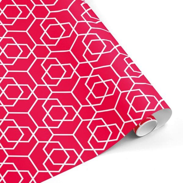 Rollo papel de regalo Geométrico rombos Rojo 192–mckp