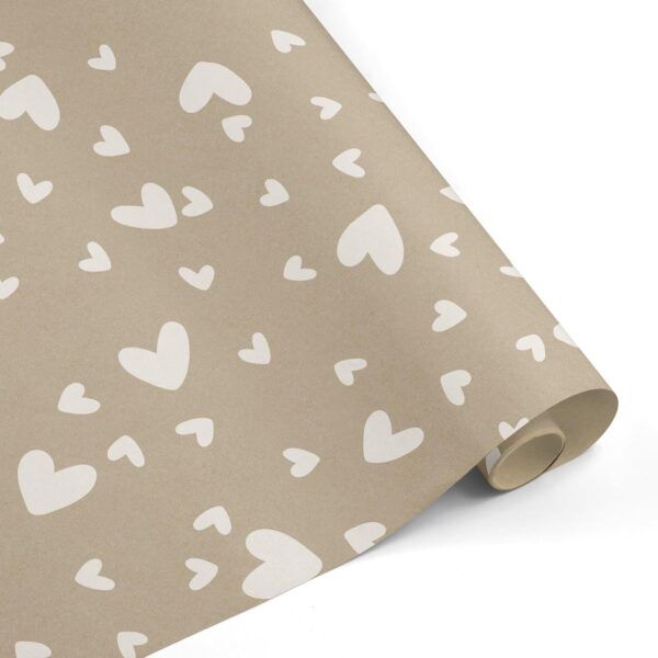 Pack 3 rollos papel regalo 0,5x3m • KRAFT IMPRESION VARIADA- Con 8 etiquetas y cordones • Ideal para: Tiendas Negocios Comercios Cumpleaños Baby Shower Bodas Decoración - Imagen 4