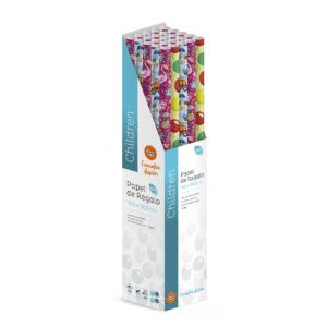 Pack 25 Rollos Papel Regalo Children 3m x 1m, Caja Expositora