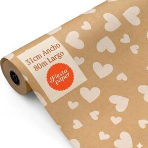 Bobina Papel Kraft Corazones 62cm x 80m