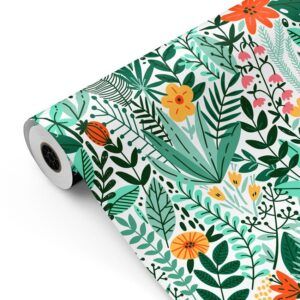 Bobina Papel Regalo Flores Primaveral