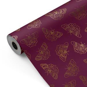 Bobina Papel Regalo Mariposas Doradas
