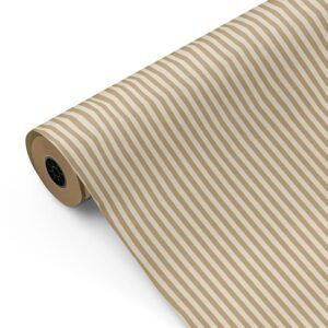 Bobina Papel Kraft Rayas Blancas