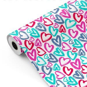 Bobina Papel Regalo Corazones